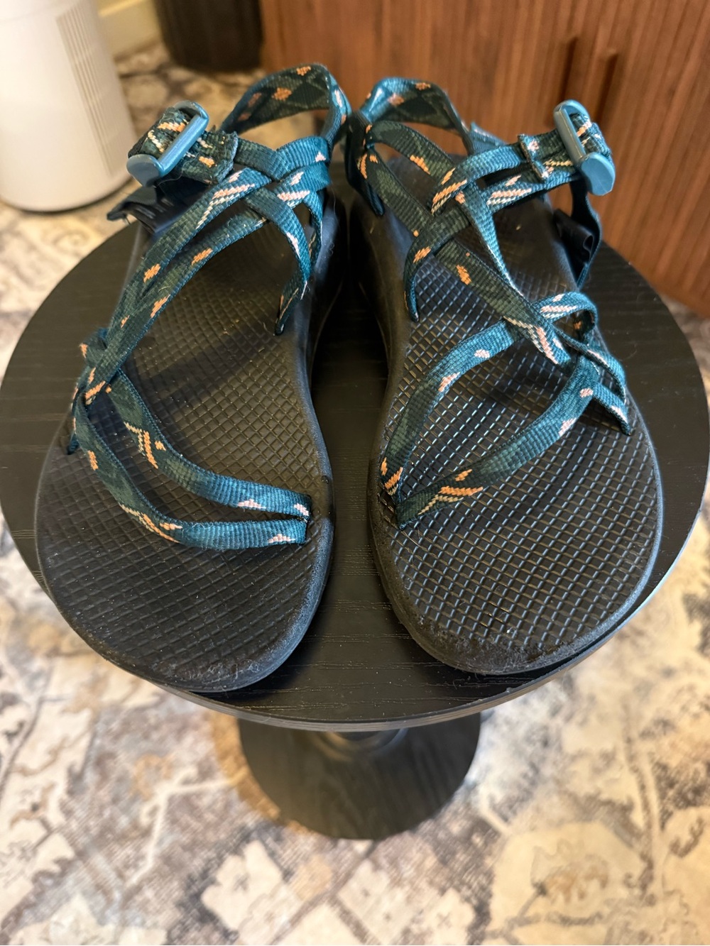 Chaco ZX/1 Cloud Dual Adjustable Straps Cushioned Sandal Women Warren Pine SZ 8